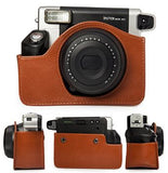 Brown Caiul Leather Case/Bag Instax WIDE 300
