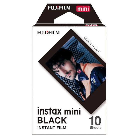 Black Fujifilm Instax Mini Instant Films