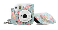 Floral Green Instax Mini 8/8+/9/11 Leather Case/Bag