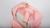 Aquamarine Stripe Mini Macaroon Doughnut Backpack