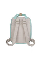 Aquamarine Stripe Mini Macaroon Doughnut Backpack